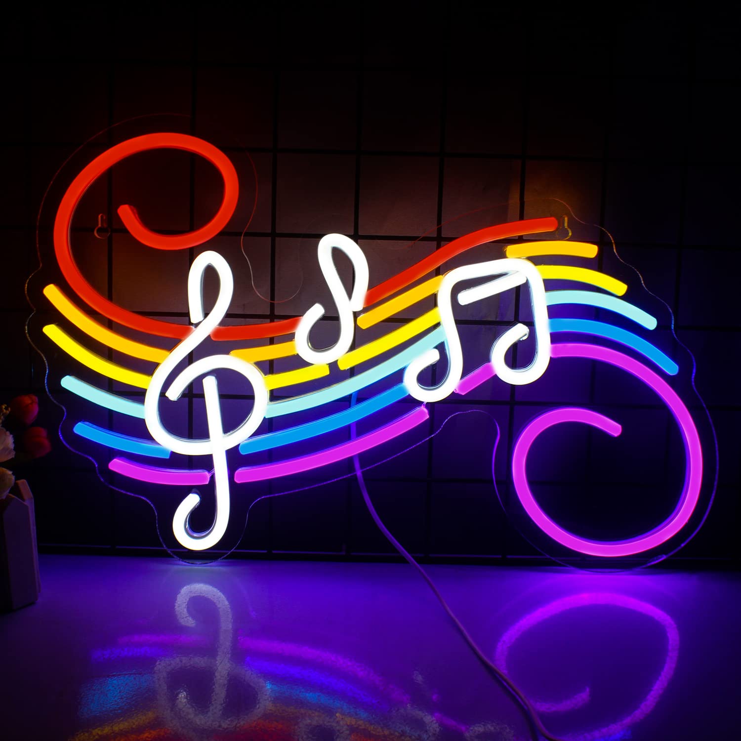 Wedding Led - Insegna al Neon con Note Musicali