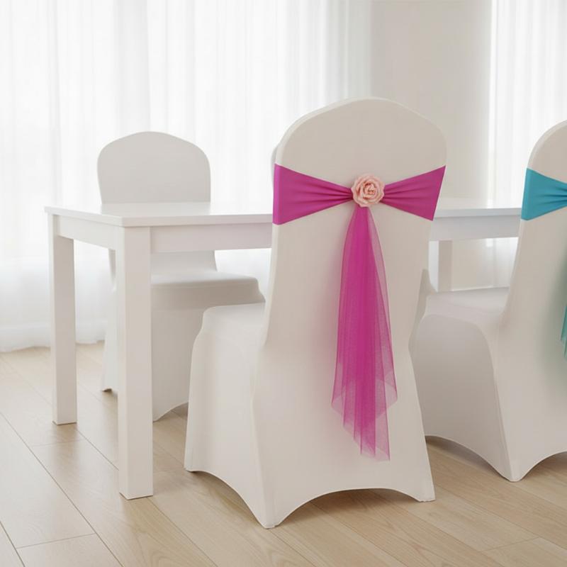 Chair Sash Organza - 1 Pezzo di Fasce per Sedie