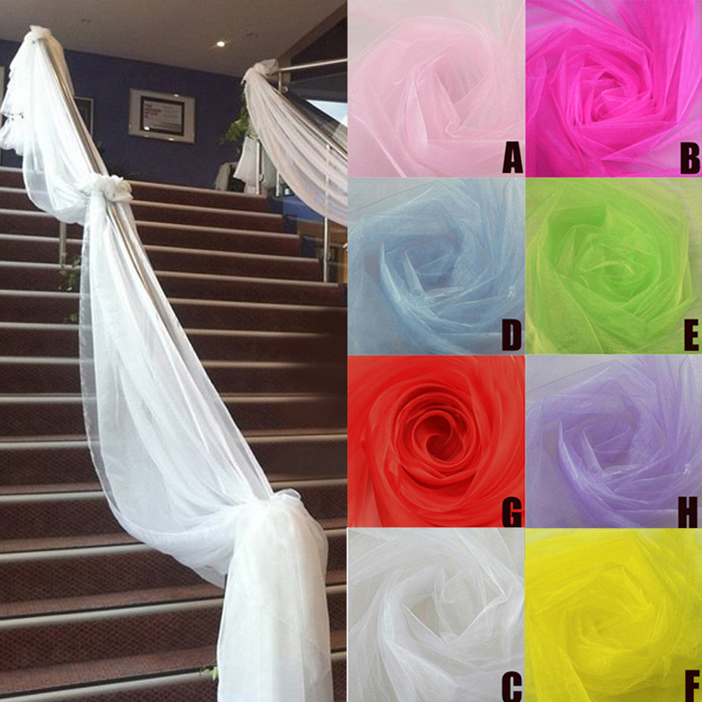 Chair Sash Organza - Decorazione di nozze Rotolo di tulle