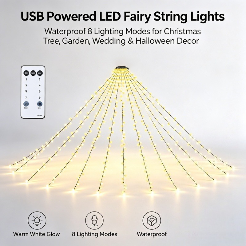 Wedding Led - Luci a stringa LED USB, luci