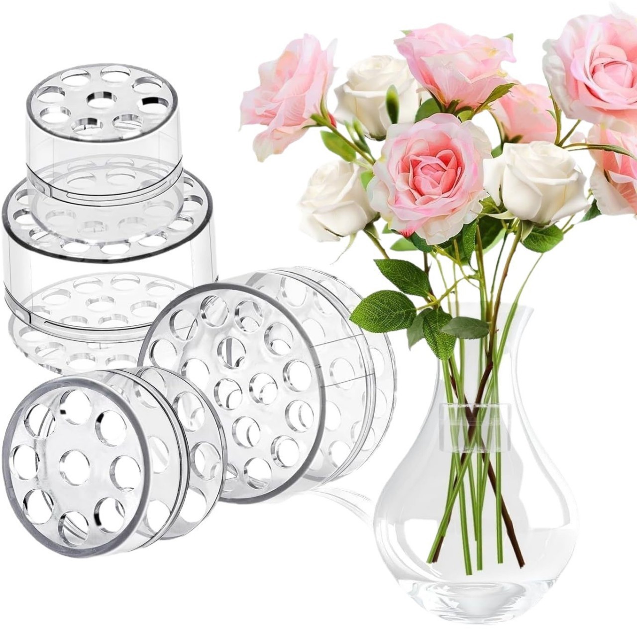 Flower Girl Basket - Supporto a spirale per steli Ikebana,