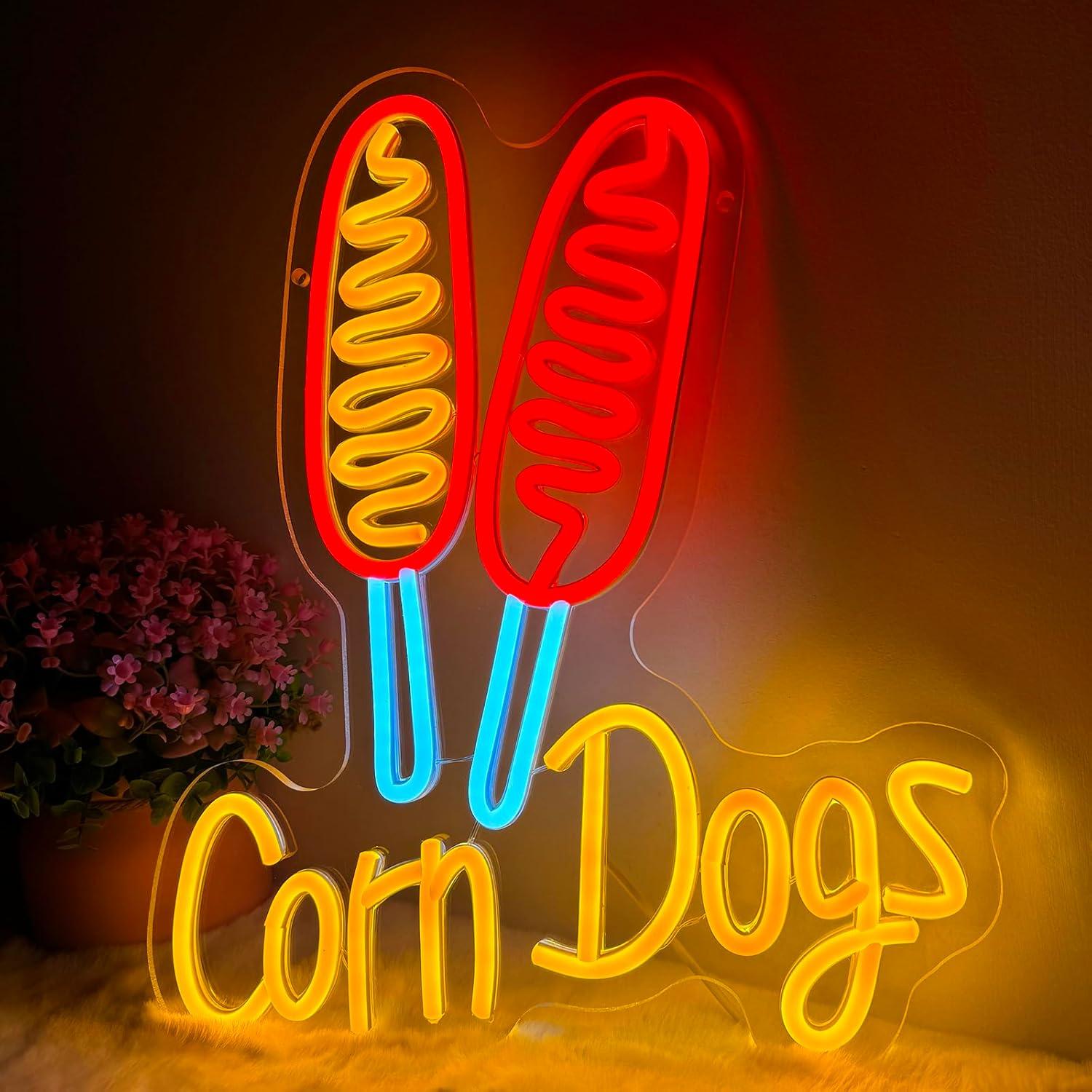 Wedding Led - Insegna al Neon Corn Dog, Luci