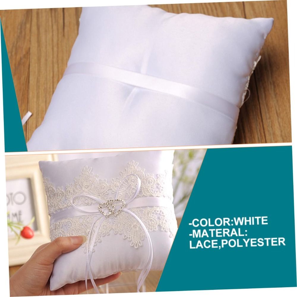 Ring Bearer Pillow - Cuscino per Anelli Nuziali in Pizzo
