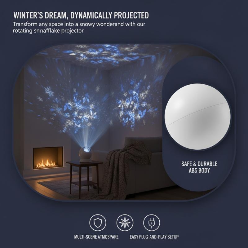 Wedding Led - Proiettore LED Fiocco di Neve Natalizio