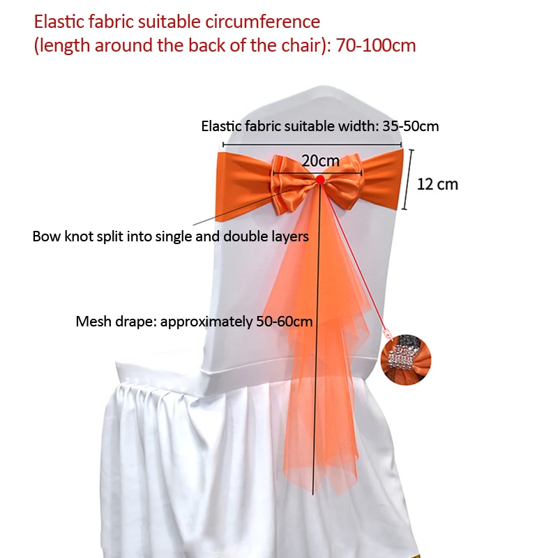 10 fasce per sedie in spandex  - Chair Sash Organza recensione e prezzo