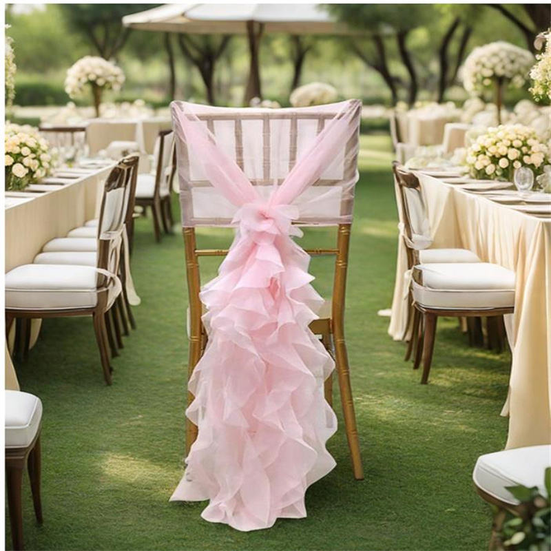 Decorazioni per sedie in bambù - Chair Sash Organza recensione e prezzo
