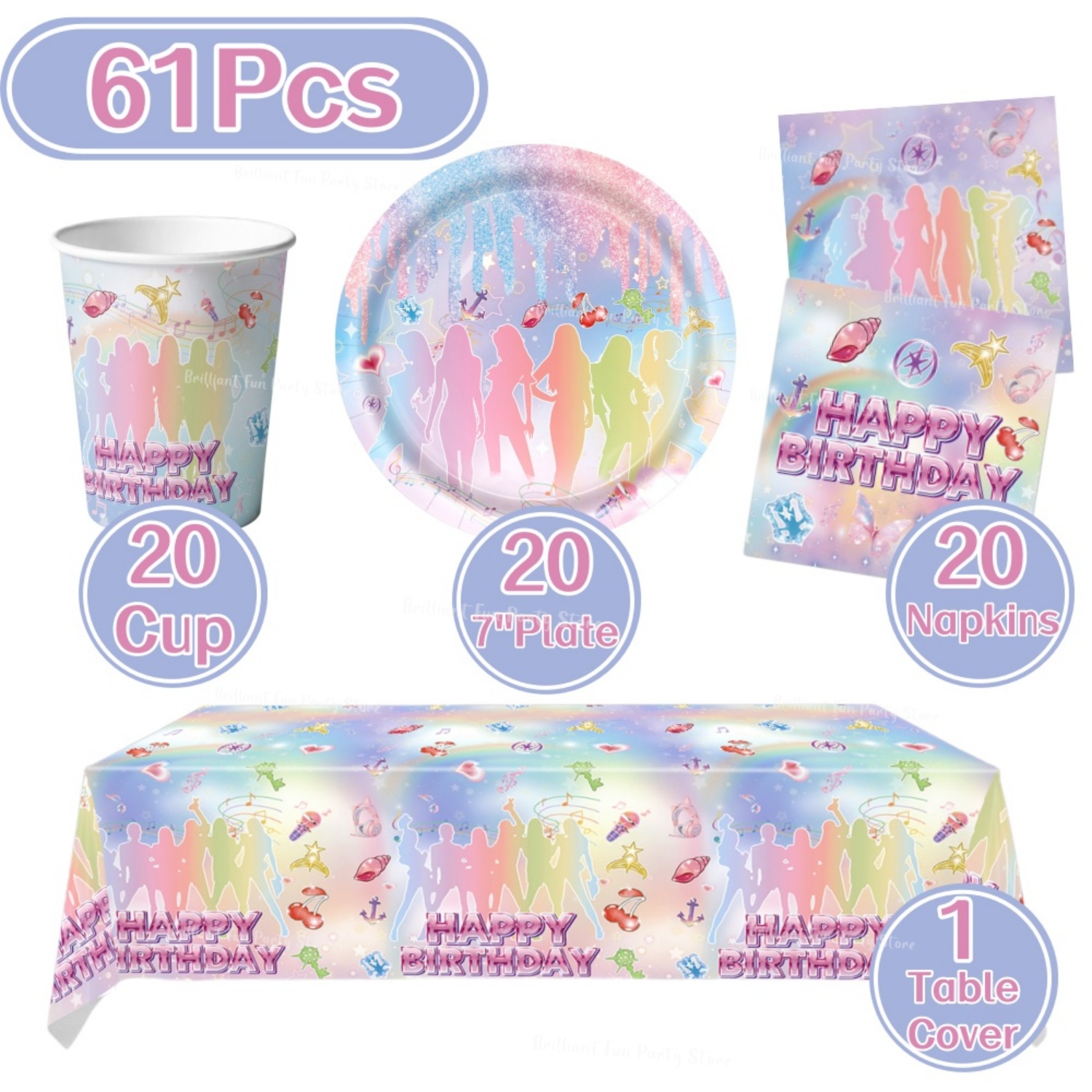 Set di 61 Pezzi di Stoviglie U - Wedding Day Supply Kit recensione e prezzo