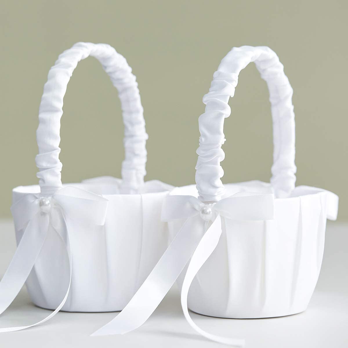 Cesto di fiori bianco da 20 cm - Flower Girl Basket recensione e prezzo