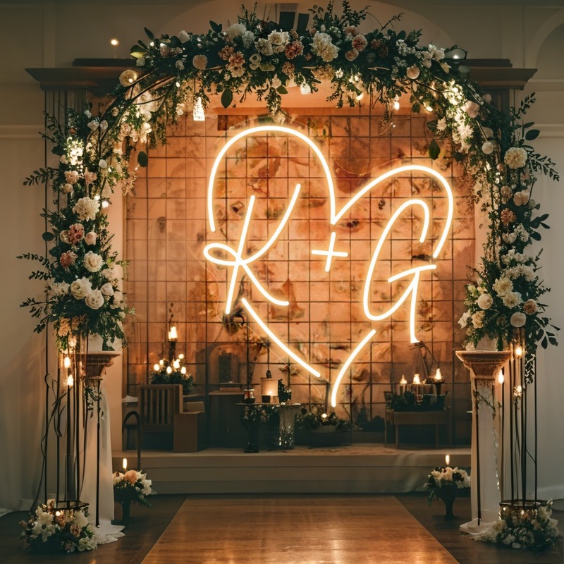 Insegna al neon a LED con iniz - Wedding Led recensione e prezzo