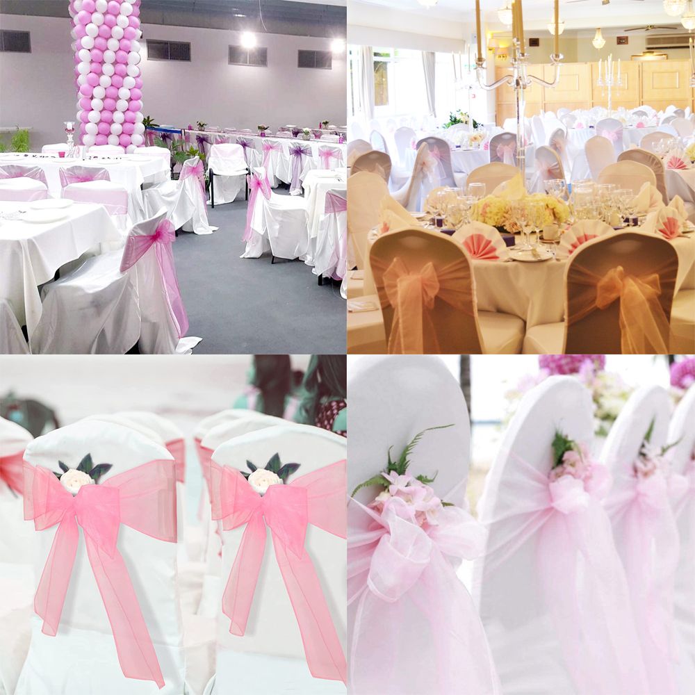 1 pz Nastro Decorativo in Orga - Chair Sash Organza recensione e prezzo