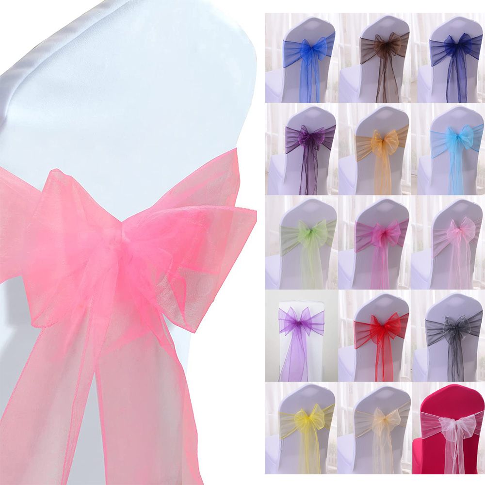 1 pz Nastro Decorativo in Orga - Chair Sash Organza recensione e prezzo
